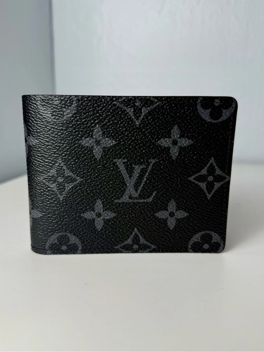 Louis Vuitton Black & Gray Monogram Canvas Wallet